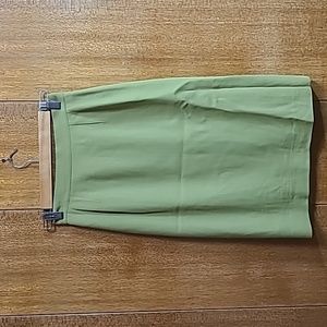 Vintage Barney's green wool pencil skirt